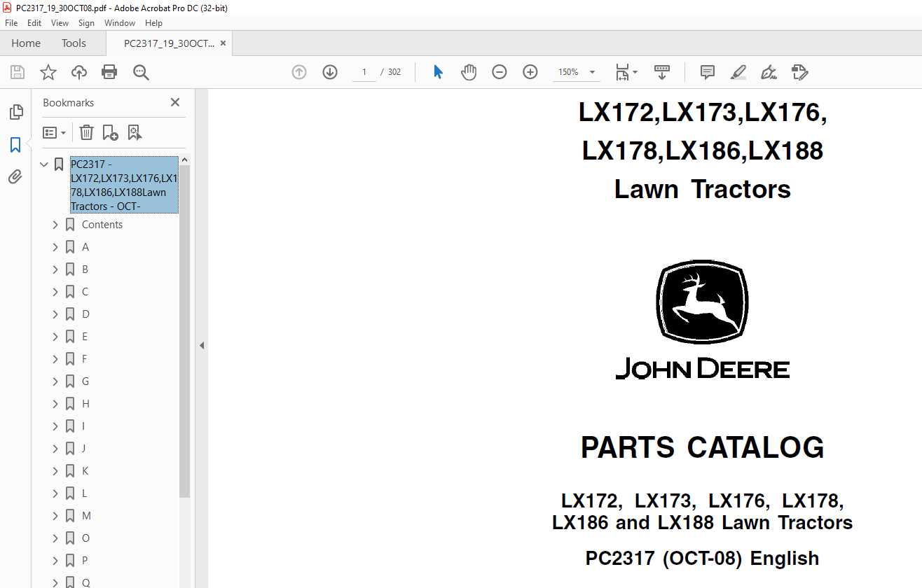 john deere lx176 repair manual