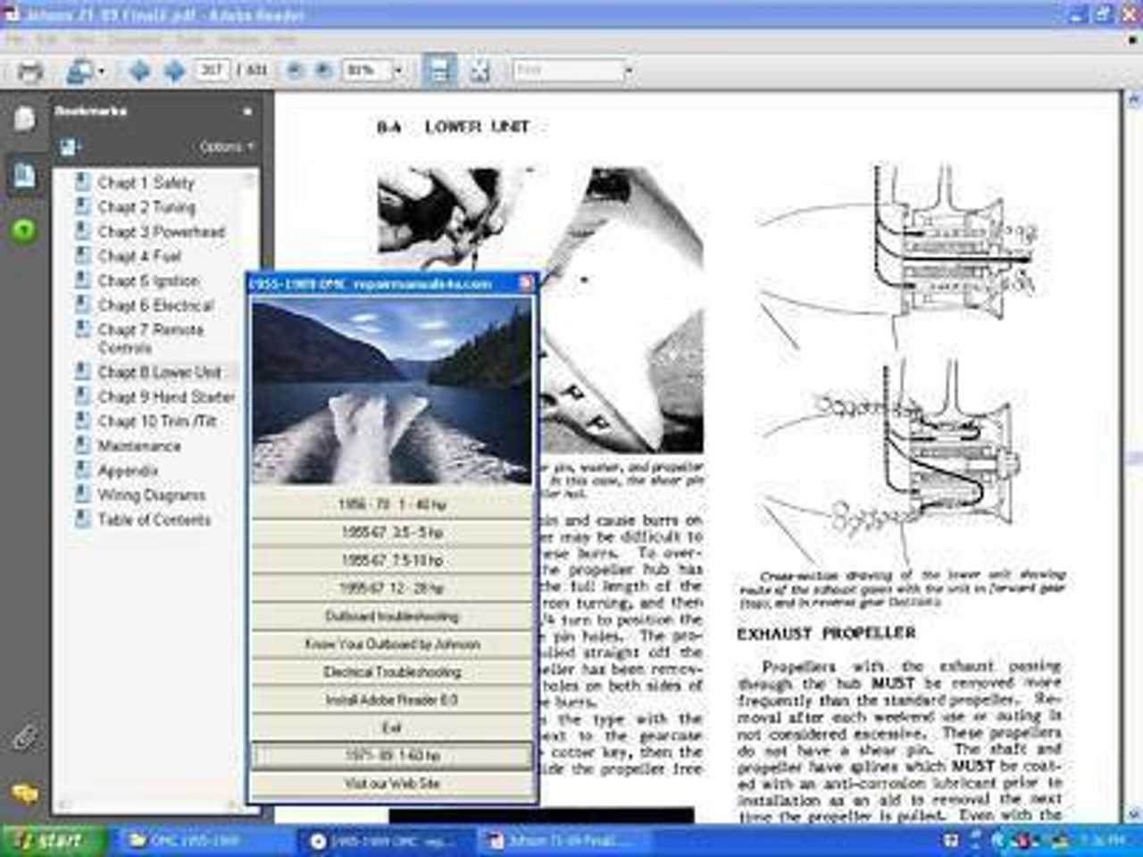 johnson evinrude outboard motor repair manual 1965 1989