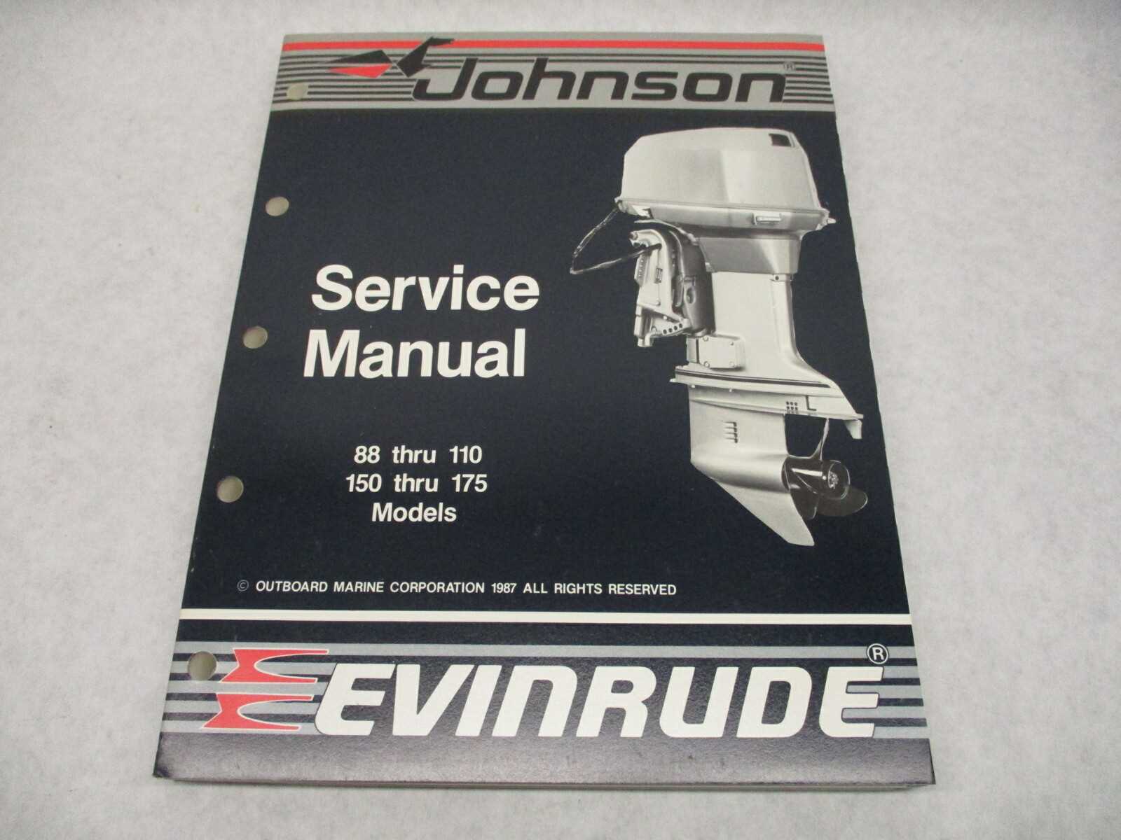 johnson evinrude outboard repair manual