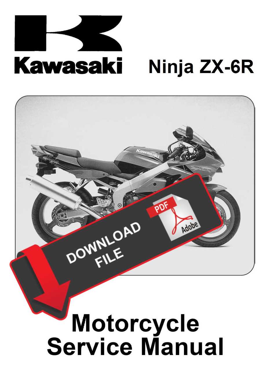 kawasaki zx6r repair manual