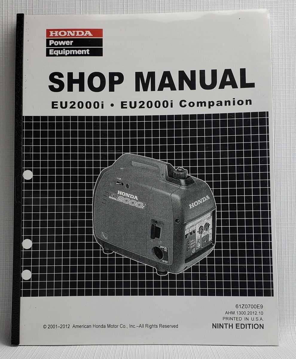 honda 2000 generator repair manual