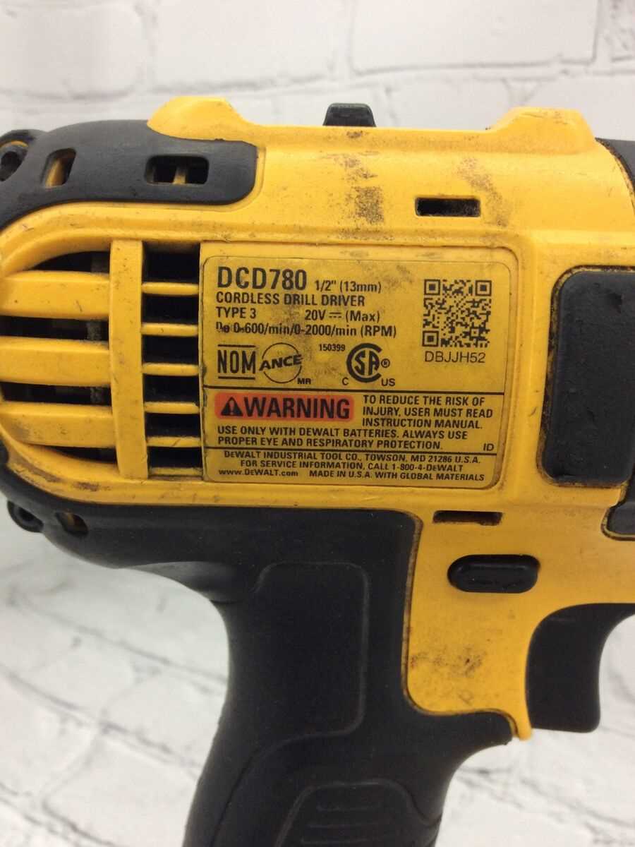 dewalt dcd780 repair manual