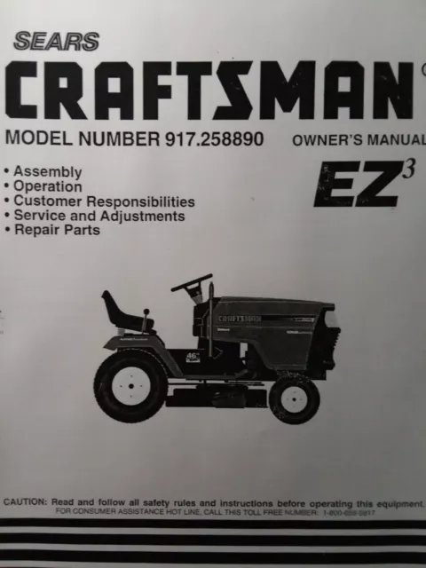 craftsman lawn mower manuals repair