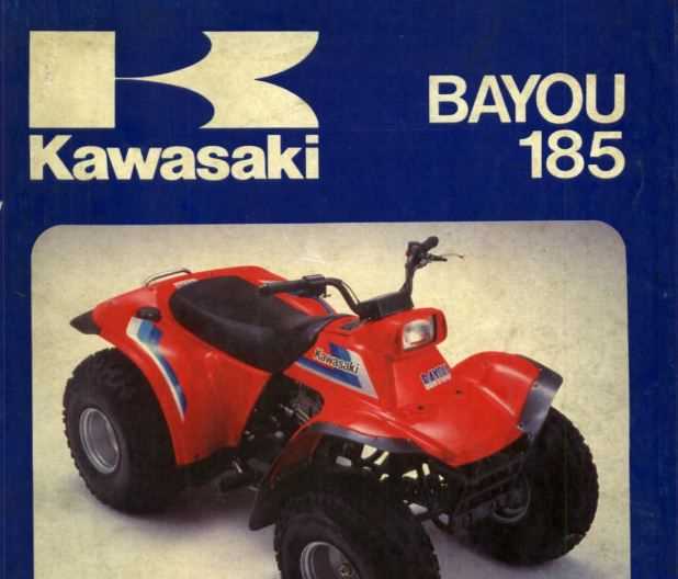 kawasaki bayou 185 repair manual