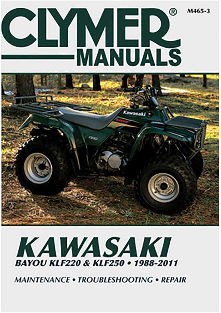 kawasaki bayou 400 4x4 repair manual