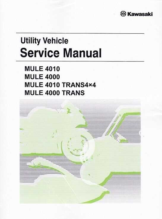 kawasaki mule 550 repair manual