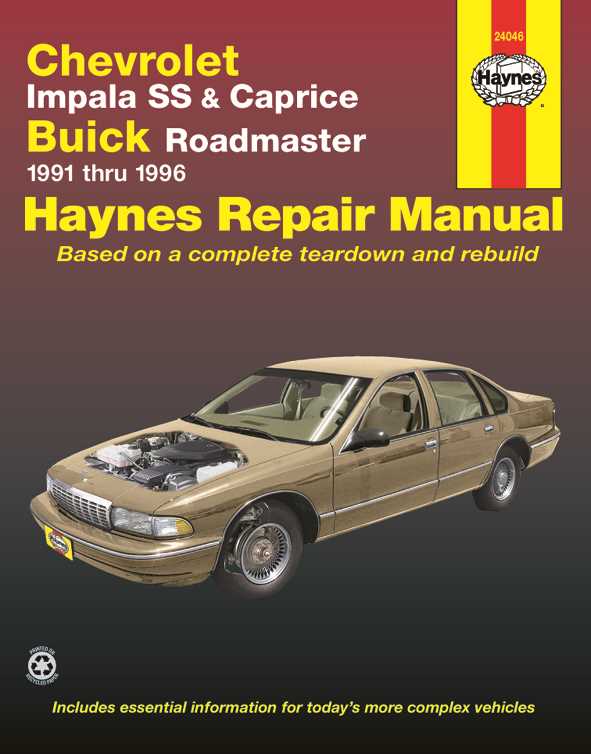 2012 chevy impala repair manual