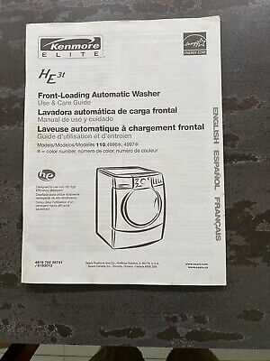 kenmore 110 repair manual