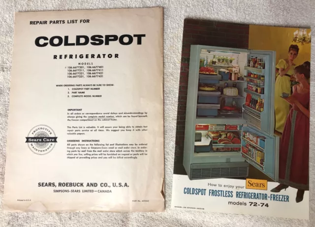 kenmore coldspot model 106 repair manual