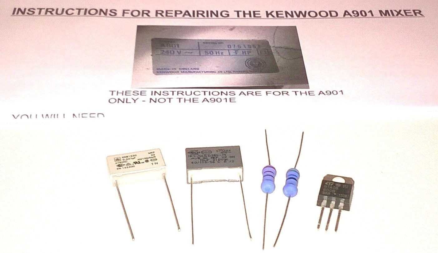 kenwood chef a901e repair manual