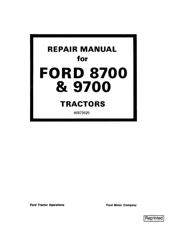 ford 3000 repair manual