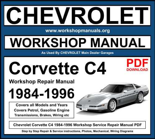 c4 corvette repair manual