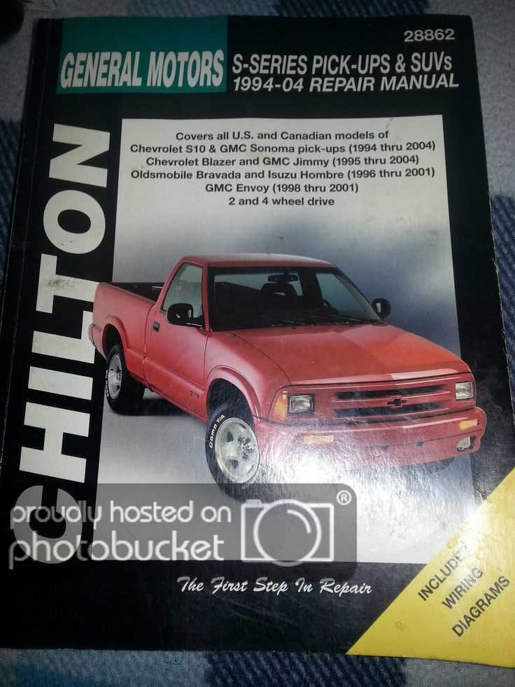 1998 chevrolet s10 repair manual