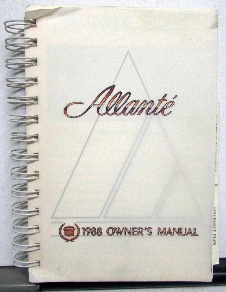 cadillac allante repair manual