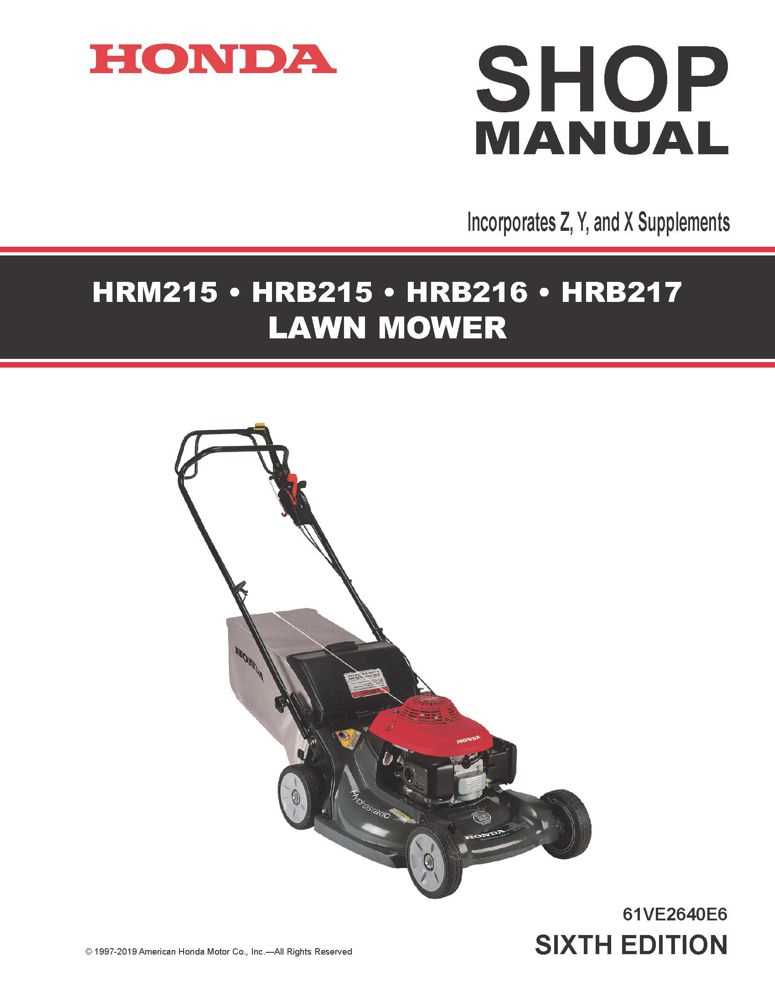 honda hrx repair manual