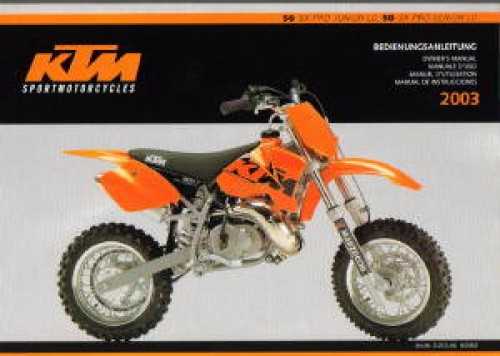 ktm 50 sx repair manual