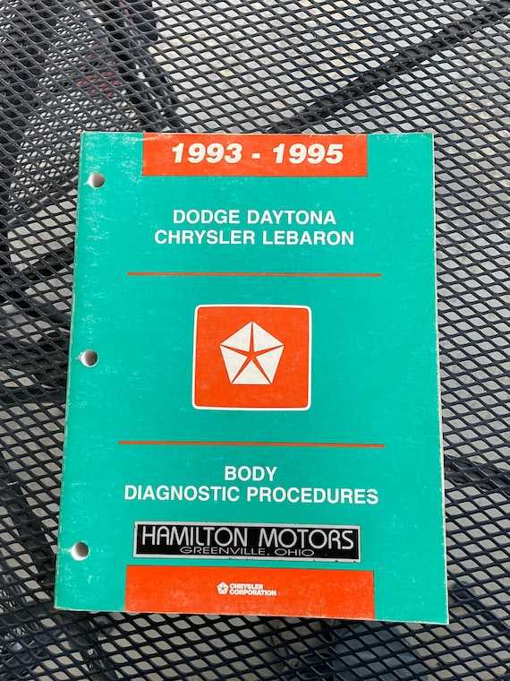 chrysler lebaron repair manual