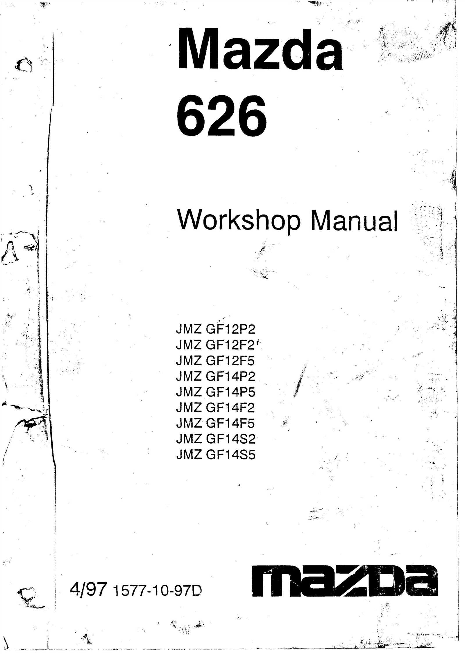 1998 mazda protege repair manual