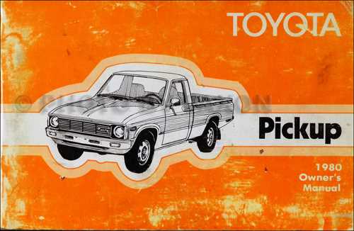 1980 toyota pickup repair manual