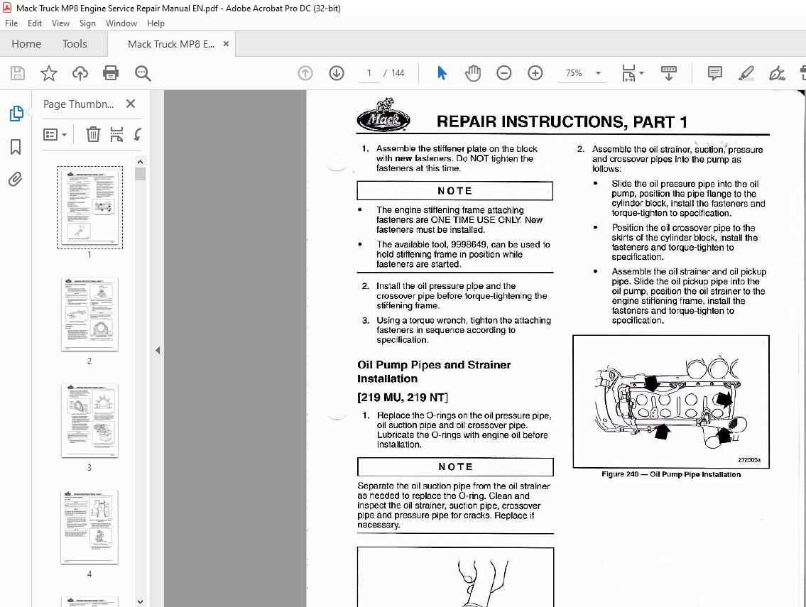 mack truck engine repair manual