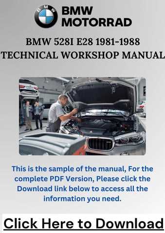 bmw e28 repair manual