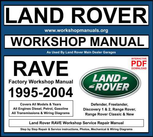 land rover defender repair manual