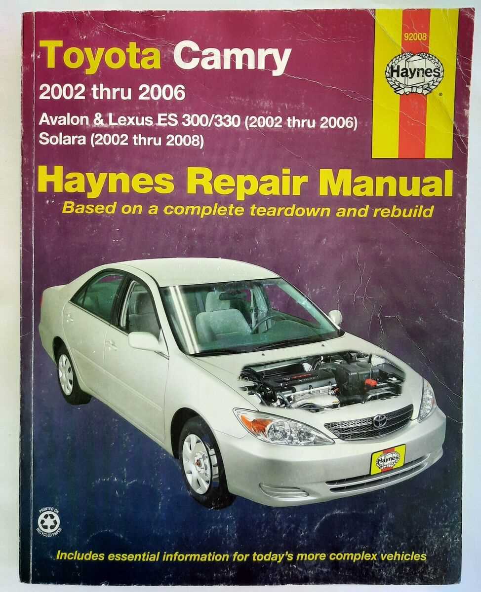 2008 camry hybrid repair manual