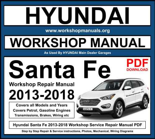 2015 hyundai santa fe repair manual