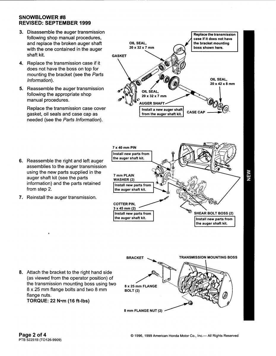 honda hs928 repair manual