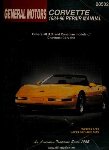 1978 corvette repair manual