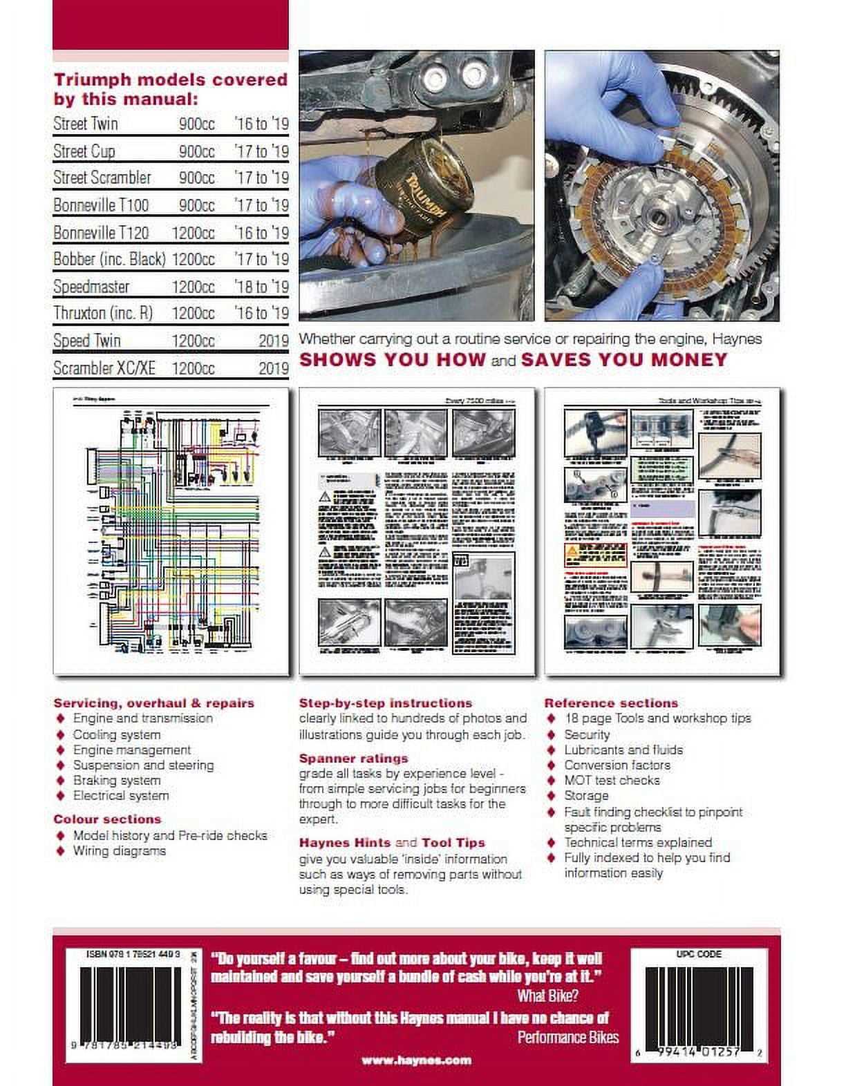 triumph thruxton repair manual