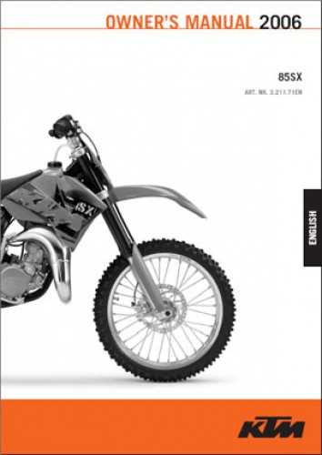 2007 ktm 85 sx repair manual