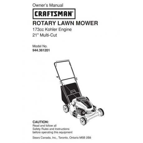 craftsman lawn mower repair manual