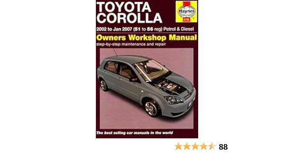 2007 toyota corolla repair manual