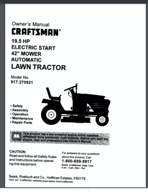 craftsman t1200 repair manual