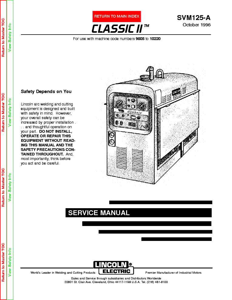 lincoln sa 250 repair manual