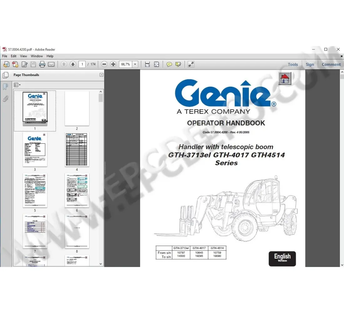 terex ss842 repair manual