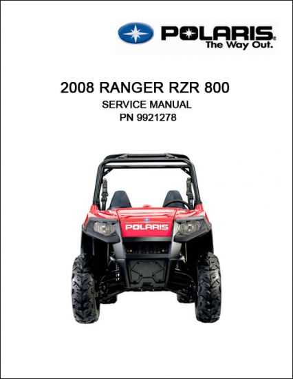 2008 polaris rzr 800 repair manual