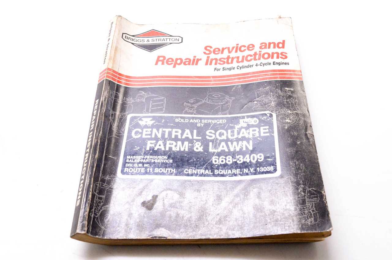 briggs and stratton repair manual for single cylinder ohv