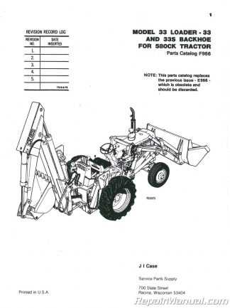 case backhoe repair manual