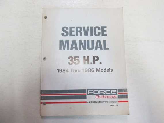 force outboard motor repair manual