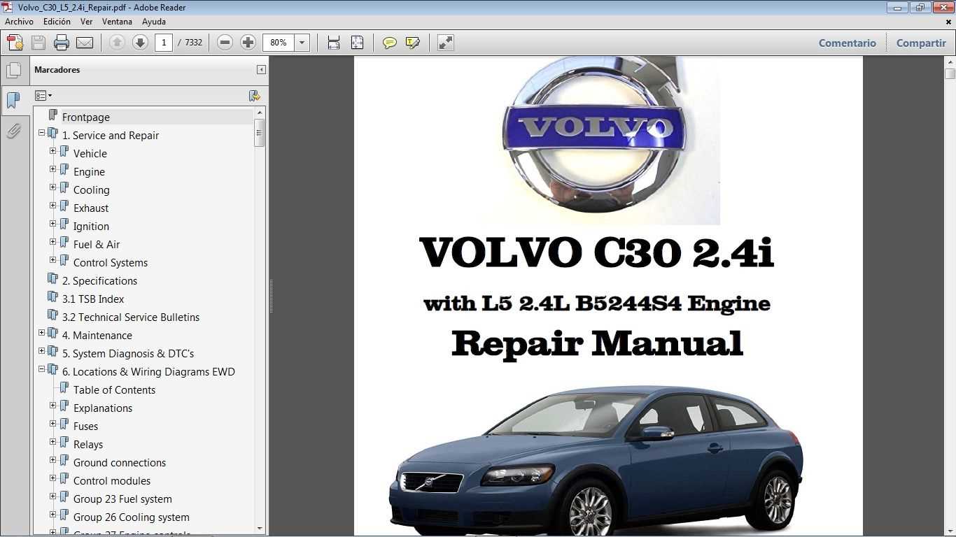 volvo c30 repair manual