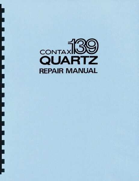 contax t2 repair manual