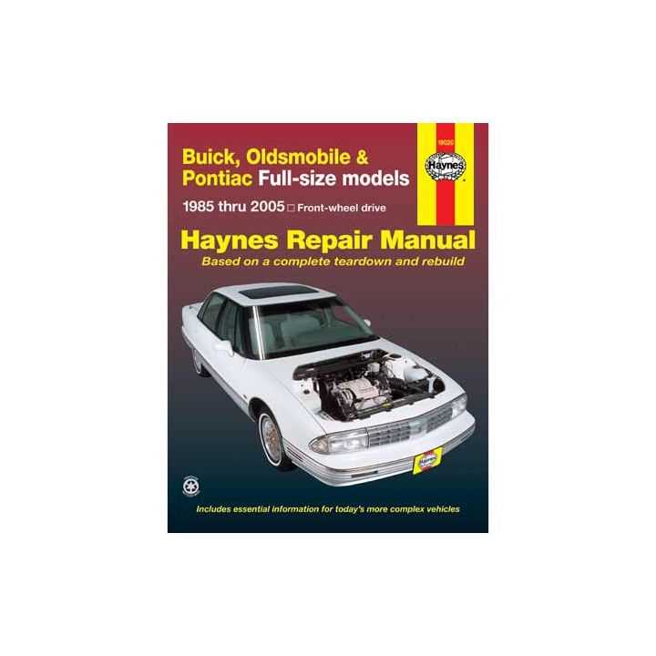 1998 oldsmobile intrigue repair manual