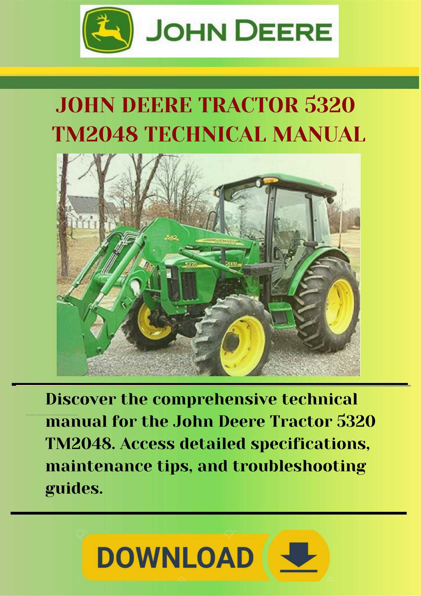 john deere 5320 repair manual