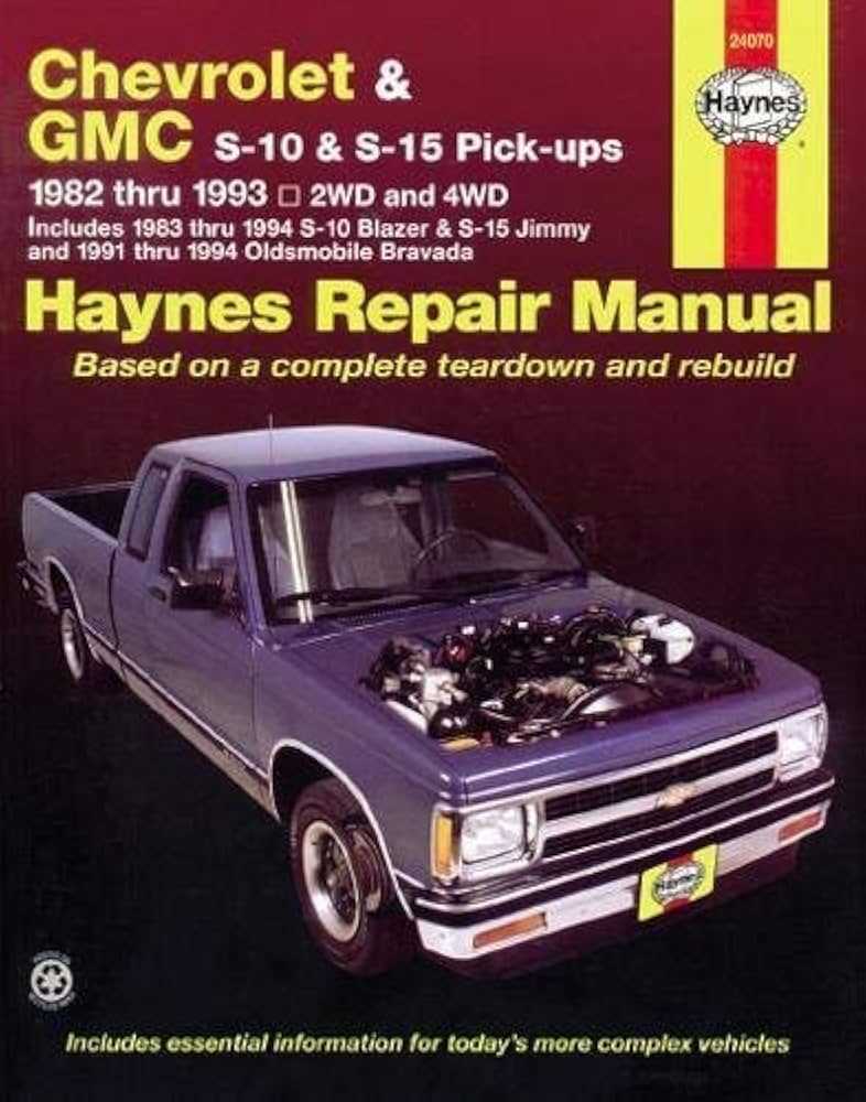 1998 chevrolet s10 repair manual