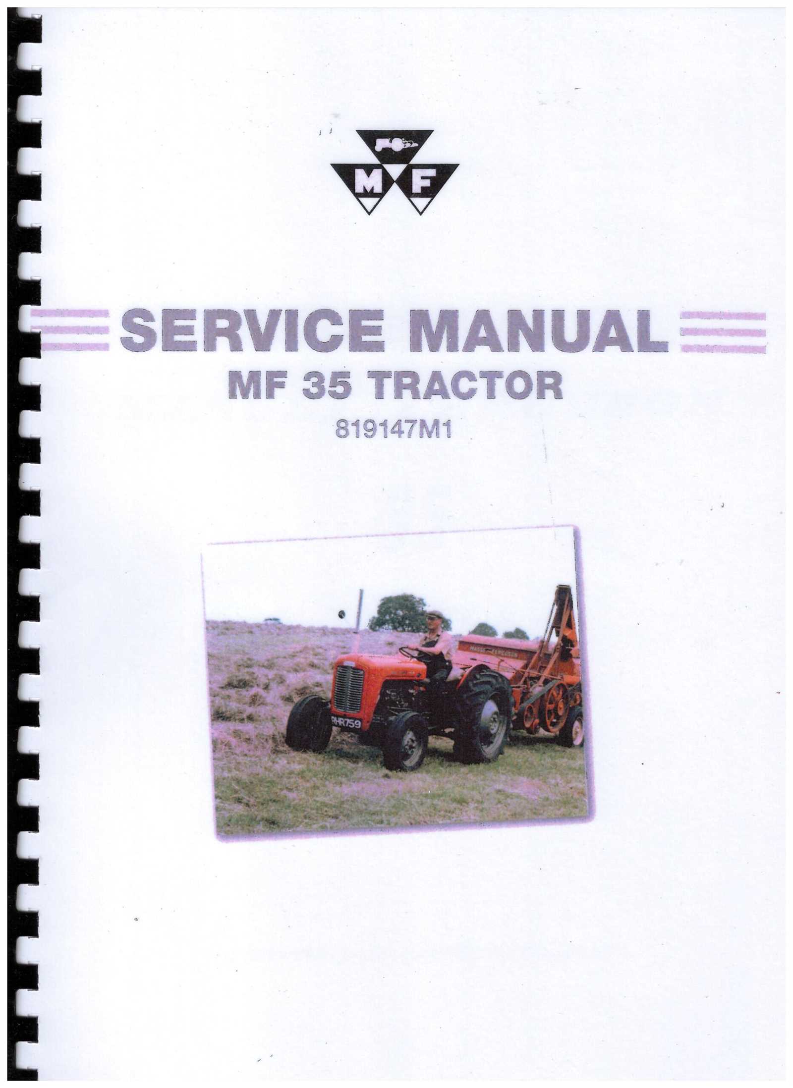 massey ferguson 35 repair manual