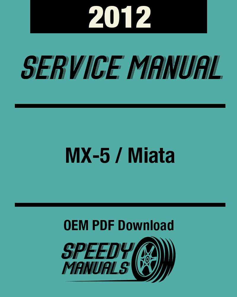 mazda miata repair manual