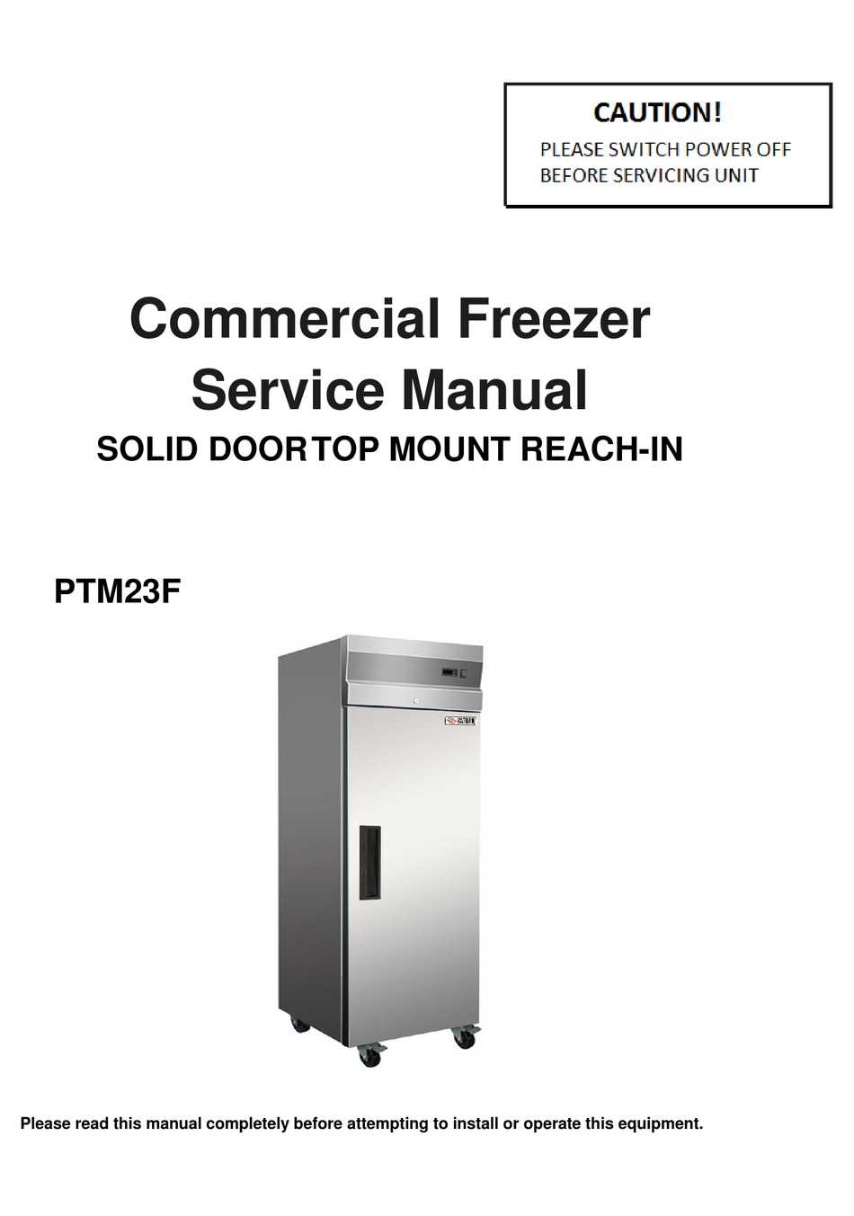 true freezer repair manual