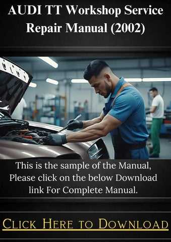 2002 audi tt repair manual